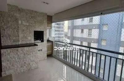 Apartamento com 3 dormitórios para alugar, 124 m² por r$ 7.305,00/mês - jardim - santo andré/sp