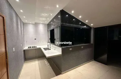 Cobertura com 2 dormitórios para alugar, 96 m² por r$ 3.280,00/mês - campestre - santo andré/sp