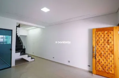 Sobrado novo com espaço gourmet, com 3 dormitórios à venda, 260 m² por r$ 990.000,00- vila clarice - santo andré/sp