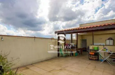 Cobertura com 2 dormitórios à venda, 110 m² por r$ 450.000,00 - vila pires - santo andré/sp