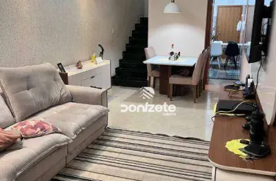 Sobrado com 3 dormitórios à venda, 109 m² por r$ 650.000,00 - vila homero thon - santo andré/sp