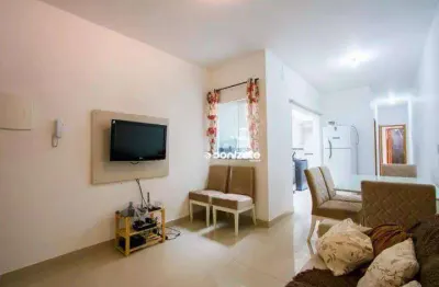 Apartamento com 2 dormitórios à venda, 75 m² por r$ 425.000,00 - vila valparaíso - santo andré/sp