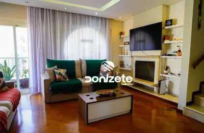 Apartamento com 3 dormitórios à venda, 180 m² por r$ 898.000,00 - vila bastos - santo andré/sp