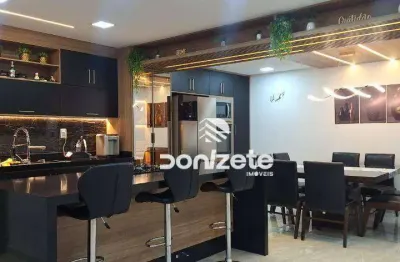 Sobrado com 3 dormitórios à venda, 300 m² por r$ 2.300.000,00 - jardim - santo andré/sp