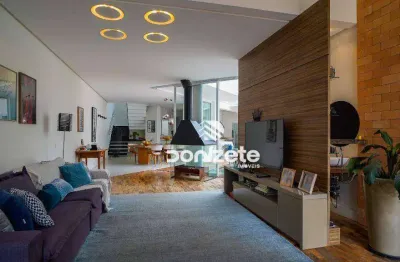 Sobrado com 3 dormitórios à venda, 285 m² por r$ 2.200.100,00 - vila assunção - santo andré/sp