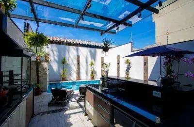 Sobrado com 3 dormitórios à venda, 386 m² por r$ 2.799.000,00 - vila pires - santo andré/sp