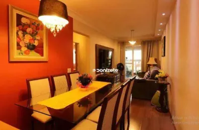 Apartamento com 3 dormitórios à venda, 84 m² por r$ 640.000,00 - vila valparaíso - santo andré/sp