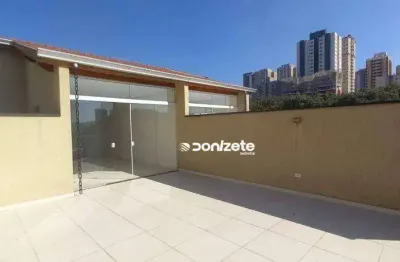 Cobertura com 2 dormitórios à venda, 125 m² por r$ 610.000,00 - jardim - santo andré/sp