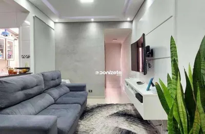Apartamento com 2 dormitórios à venda, 55 m² por r$ 370.000,00 - vila valparaíso - santo andré/sp