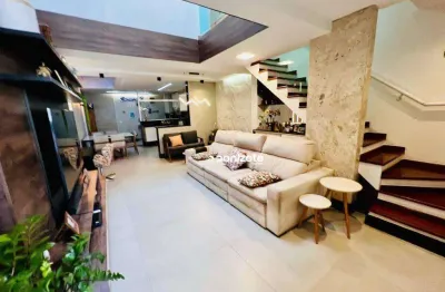 Sobrado com 4 dormitórios à venda, 221 m² por r$ 1.445.000,00 - jardim - santo andré/sp