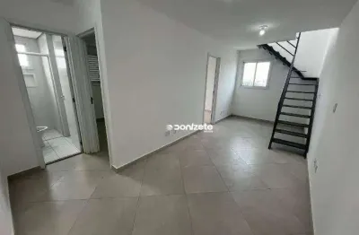 Apartamento duplex com 2 dormitórios à venda, 86 m² por r$ 415.000,00 - jardim cristiane - santo andré/sp