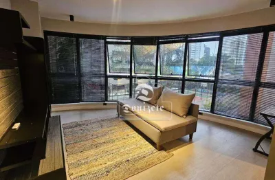 Apartamento duplex com 1 dormitório para alugar, 97 m² por r$ 8.050,00/mês - jardim - santo andré/sp