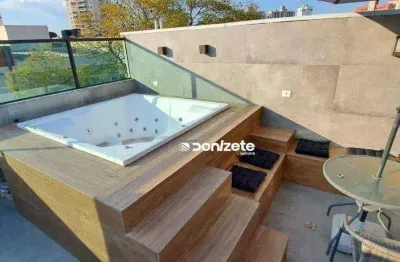 Cobertura com 3 dormitórios à venda, 150 m² por r$ 790.000,00 - vila valparaíso - santo andré/sp