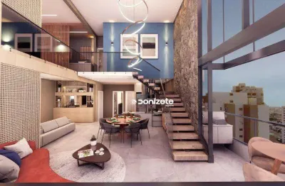 Apartamento duplex com 3 dormitórios à venda, 179 m² por r$ 3.600.000,00 - jardim - santo andré/sp