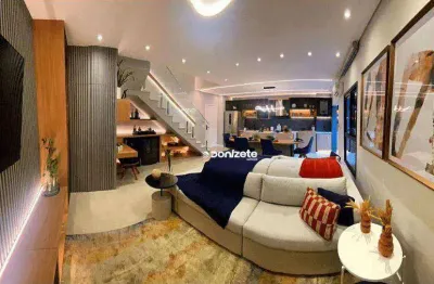 Apartamento duplex com 3 dormitórios à venda, 91 m² por r$ 989.000,00 - jardim - santo andré/sp