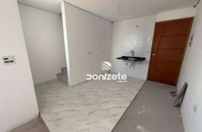 Cobertura com 2 dormitórios à venda, 110 m² por r$ 565.000,00 - vila alice - santo andré/sp