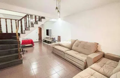 Sobrado com 3 dormitórios à venda, 200 m² por r$ 690.000,00 - vila camilópolis - santo andré/sp