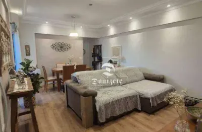 Apartamento com 3 dormitórios para alugar, 106 m² por r$ 4.634,00/mês - vila valparaíso - santo andré/sp