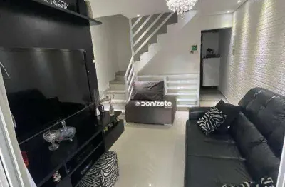 Sobrado com 3 dormitórios à venda, 130 m² por r$ 640.000,00 - jardim santo antônio - santo andré/sp