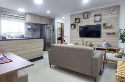 Cobertura com 2 dormitórios à venda, 120 m² por r$ 645.000,00 - vila scarpelli - santo andré/sp