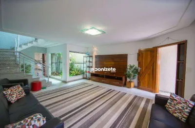 Sobrado com 4 dormitórios, 398 m² - venda por r$ 1.599.999,90 ou aluguel por r$ 8.170,26/mês - vila floresta - santo andré/sp