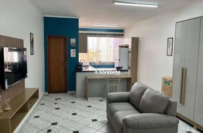 Studio com 1 dormitório para alugar, 35 m² por r$ 2.311,00/mês - jardim três marias - são bernardo do campo/sp