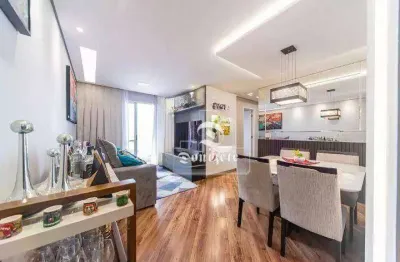 Apartamento com 3 dormitórios à venda, 78 m² por r$ 695.000,00 - vila alzira - santo andré/sp