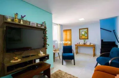 Cobertura com 3 dormitórios à venda, 88 m² por r$ 575.000,00 - vila scarpelli - santo andré/sp
