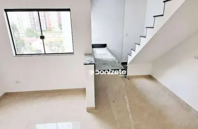 Cobertura com 2 dormitórios à venda, 100 m² por r$ 790.000,00 - jardim bela vista - santo andré/sp