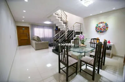 Sobrado com 3 dormitórios à venda, 153 m² por r$ 1.090.000,00 - vila assunção - santo andré/sp