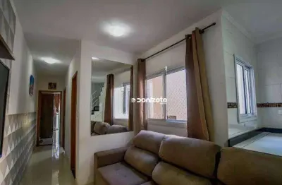 Cobertura com 2 dormitórios à venda, 105 m² por r$ 529.000,00 - vila scarpelli - santo andré/sp
