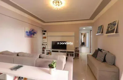 Apartamento com 3 dormitórios à venda, 89 m² por r$ 690.000,00 - vila valparaíso - santo andré/sp