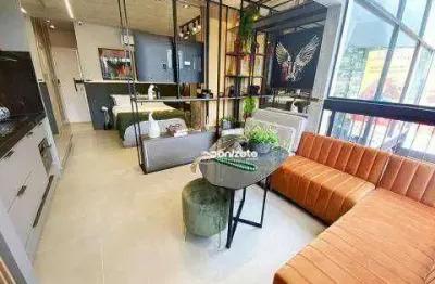 Studio com 1 dormitório à venda, 30 m² por r$ 430.000,00 - jardim - santo andré/sp
