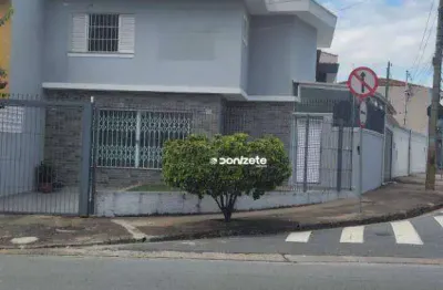 Sobrado com 3 dormitórios para alugar, 160 m² por r$ 7.150,00/mês - jardim - santo andré/sp