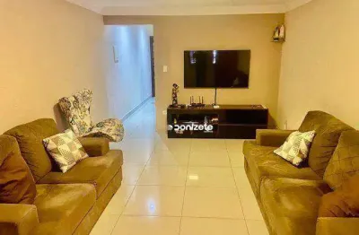 Sobrado com 3 dormitórios à venda, 203 m² por r$ 1.100.000,00 - campestre - santo andré/sp