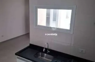 Cobertura com 2 dormitórios para alugar, 110 m² por r$ 2.850,00/mês - vila assunção - santo andré/sp