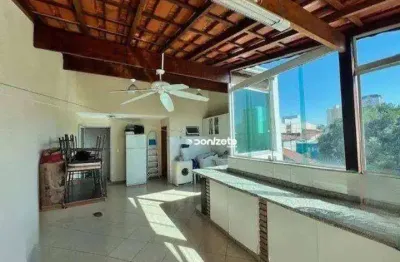 Cobertura com 3 dormitórios à venda, 140 m² por r$ 580.000,00 - vila pires - santo andré/sp