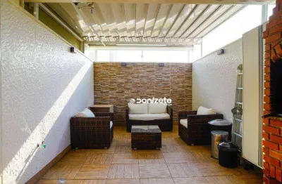Sobrado com 3 dormitórios à venda, 129 m² por r$ 770.000,00 - utinga - santo andré/sp