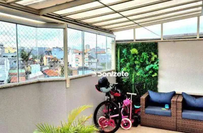 Cobertura com 3 dormitórios à venda, 150 m² por r$ 770.000,00 - vila metalúrgica - santo andré/sp