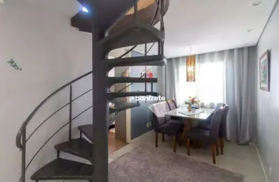 Cobertura com 3 dormitórios à venda, 110 m² por r$ 330.000,00 - vila lutécia - santo andré/sp