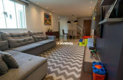 Cobertura com 3 dormitórios à venda, 210 m² por r$ 890.000,00 - campestre - santo andré/sp