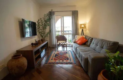 Apartamento com 3 dormitórios à venda, 96 m² por r$ 630.000,00 - vila bastos - santo andré/sp