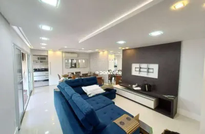 Apartamento com 2 dormitórios para alugar, 124 m² por r$ 6.546,00/mês - jardim - santo andré/sp
