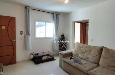 Cobertura com 2 dormitórios à venda, 54 m² por r$ 550.000,00 - vila alzira - santo andré/sp