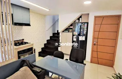 Cobertura com 2 dormitórios à venda, 98 m² por r$ 630.000,00 - vila alzira - santo andré/sp
