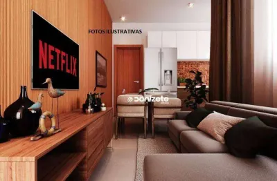 Apartamento com 2 dormitórios à venda, 46 m² por r$ 389.900,00 - campestre - santo andré/sp