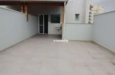 Cobertura com 2 dormitórios à venda, 100 m² por r$ 460.000,00 - vila camilópolis - santo andré/sp