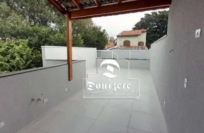 Cobertura com 2 dormitórios à venda, 100 m² por r$ 490.000,00 - parque das nações - santo andré/sp