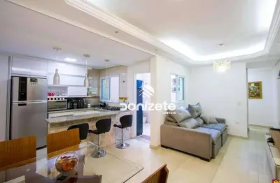 Apartamento com 2 dormitórios à venda, 60 m² por r$ 390.000,00 - vila homero thon - santo andré/sp
