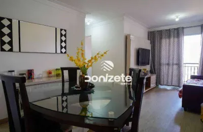 Apartamento com 3 dormitórios à venda, 70 m² por r$ 455.000,00 - vila valparaíso - santo andré/sp